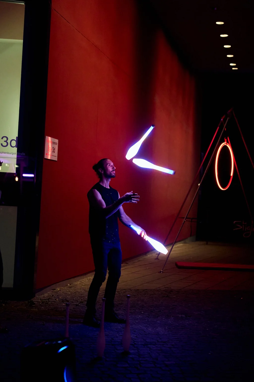 LED-Keulenjonglage